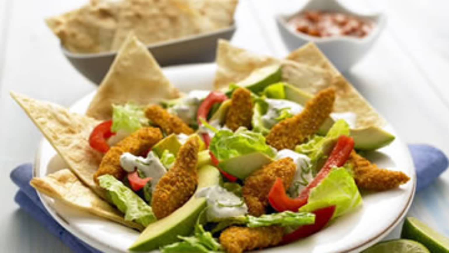 Crispy Chicken Fajita Salat Rezepte Old El Paso